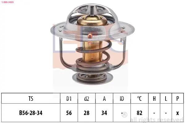 Handler.Part Thermostat, coolant EPS 1880360S 1