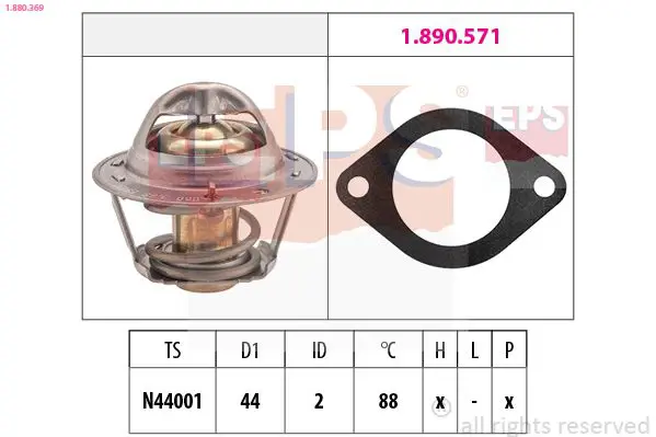 Handler.Part Thermostat, coolant EPS 1880369 1