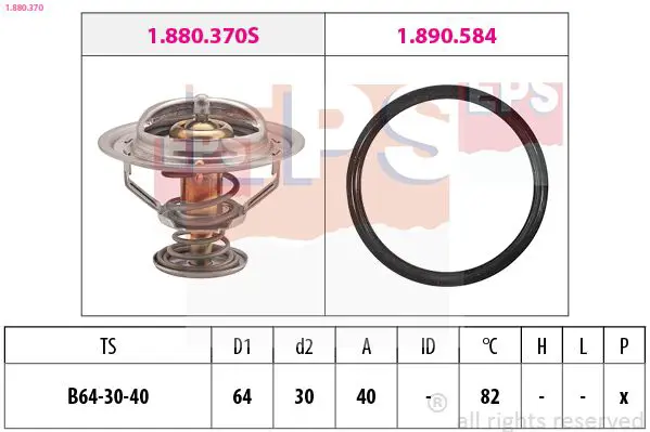 Handler.Part Thermostat, coolant EPS 1880370 1