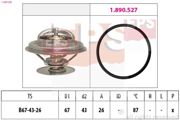 Handler.Part Thermostat, coolant EPS 1880385 1