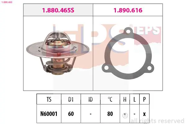 Handler.Part Thermostat, coolant EPS 1880465 1