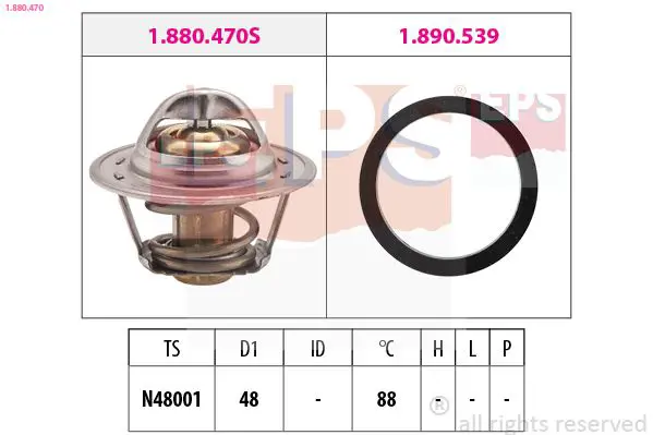 Handler.Part Thermostat, coolant EPS 1880470 1