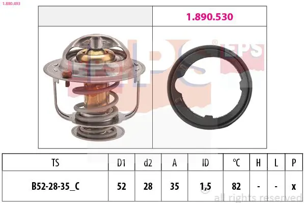 Handler.Part Thermostat, coolant EPS 1880493 1