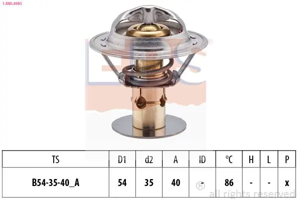 Handler.Part Thermostat, coolant EPS 1880498S 1