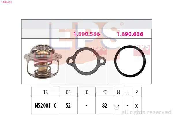 Handler.Part Thermostat, coolant EPS 1880513 1