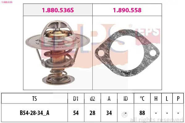 Handler.Part Thermostat, coolant EPS 1880536 1