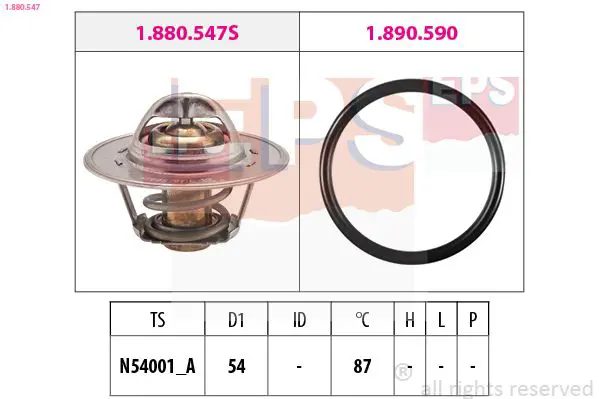 Handler.Part Thermostat, coolant EPS 1880547 1