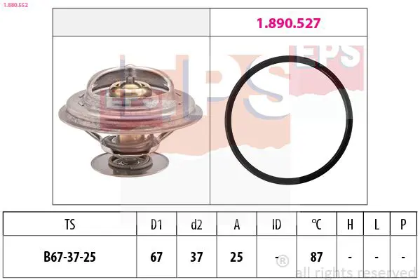 Handler.Part Thermostat, coolant EPS 1880552 1