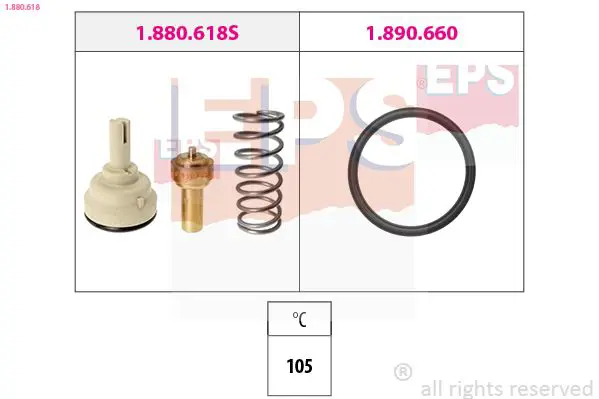 Handler.Part Thermostat, coolant EPS 1880618 1