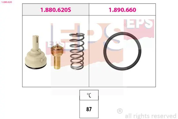 Handler.Part Thermostat, coolant EPS 1880620 1