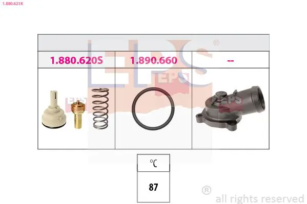 Handler.Part Thermostat, coolant EPS 1880621K 1