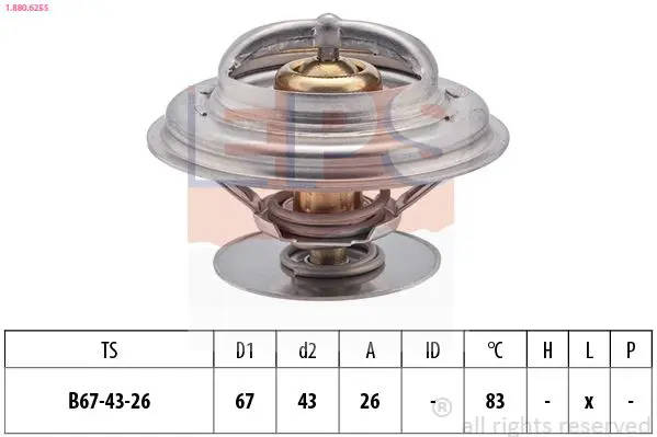 Handler.Part Thermostat, coolant EPS 1880625S 1