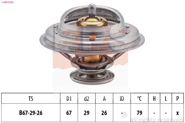 Handler.Part Thermostat, coolant EPS 1880638S 1