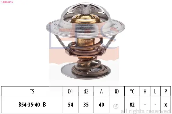 Handler.Part Thermostat, coolant EPS 1880641S 1