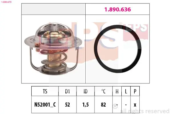 Handler.Part Thermostat, coolant EPS 1880679 1