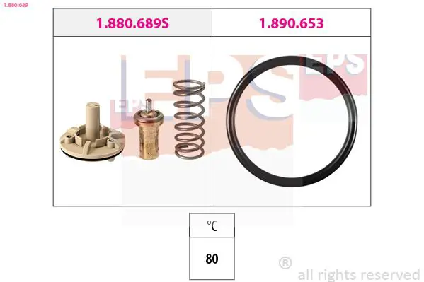 Handler.Part Thermostat, coolant EPS 1880689 1