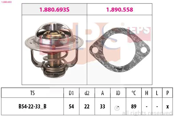 Handler.Part Thermostat, coolant EPS 1880693 1