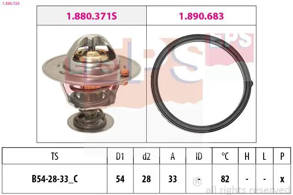 Handler.Part Thermostat, coolant EPS 1880726 1