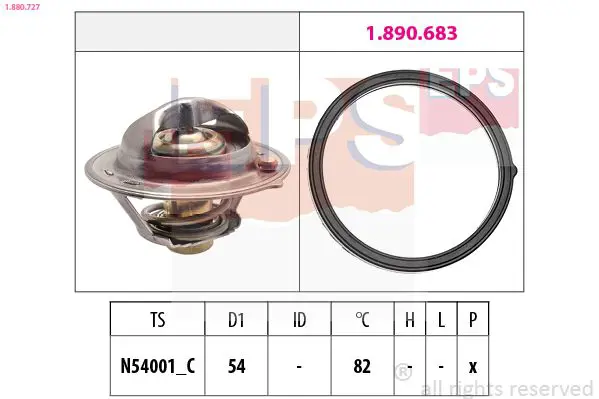 Handler.Part Thermostat, coolant EPS 1880727 1