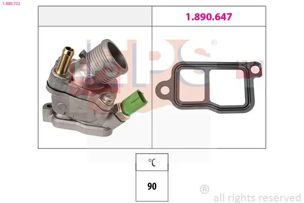 Handler.Part Thermostat, coolant EPS 1880732 1