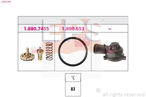 Handler.Part Thermostat, coolant EPS 1880745K 1