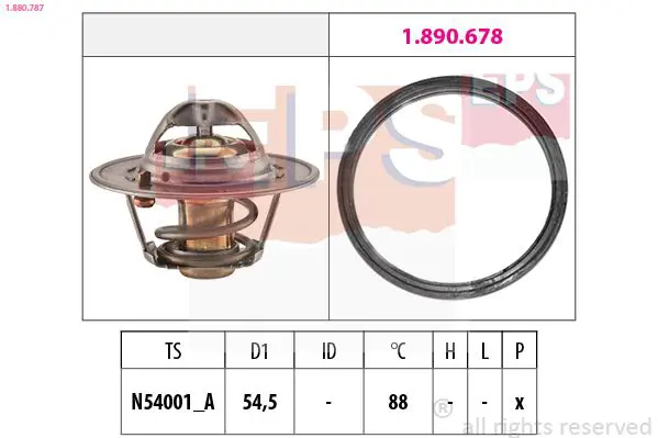 Handler.Part Thermostat, coolant EPS 1880787 1