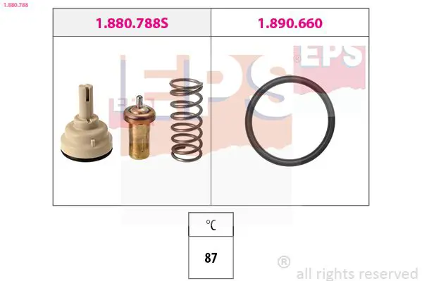 Handler.Part Thermostat, coolant EPS 1880788 1