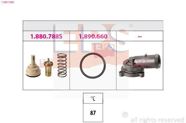 Handler.Part Thermostat, coolant EPS 1880788K 1