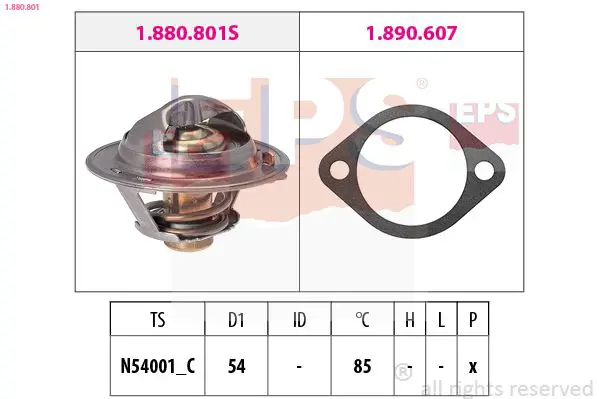 Handler.Part Thermostat, coolant EPS 1880801 1