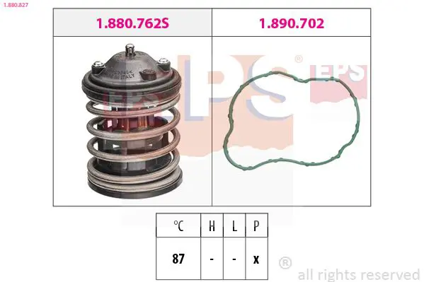 Handler.Part Thermostat, coolant EPS 1880827 1