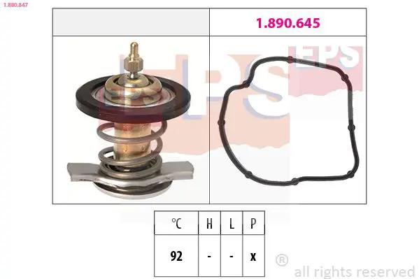 Handler.Part Thermostat, coolant EPS 1880847 1