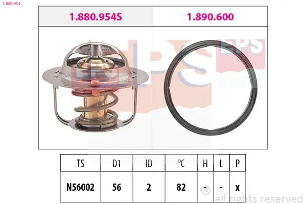 Handler.Part Thermostat, coolant EPS 1880954 1