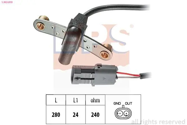 Handler.Part Sensor, crankshaft pulse EPS 1953019 1