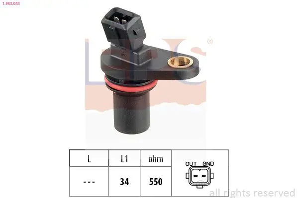 Handler.Part Sensor, camshaft position EPS 1953043 1