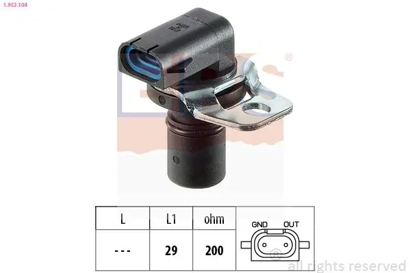 Handler.Part Rpm sensor, automatic transmission EPS 1953104 1