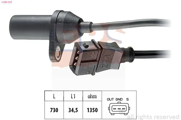 Handler.Part Pulse sensor, flywheel EPS 1953157 1