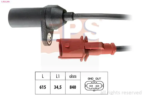 Handler.Part Pulse sensor, flywheel EPS 1953205 1