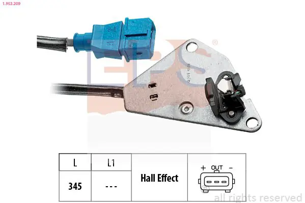 Handler.Part Sensor, camshaft position EPS 1953209 1