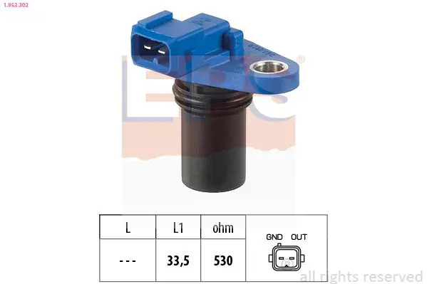 Handler.Part Sensor, camshaft position EPS 1953302 1