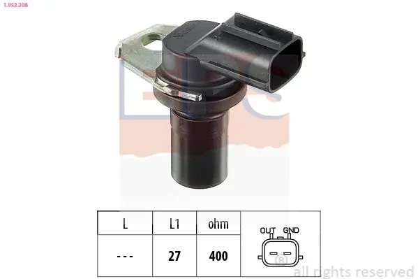 Handler.Part Rpm sensor, automatic transmission EPS 1953308 1