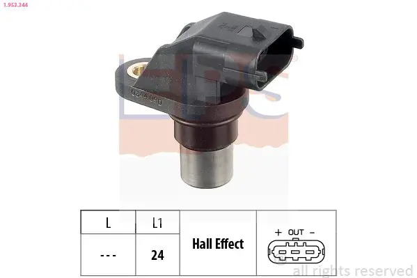 Handler.Part Rpm sensor, engine management EPS 1953344 1