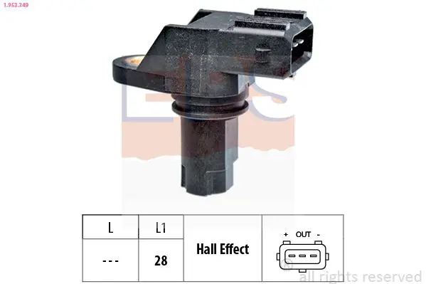 Handler.Part Rpm sensor, engine management EPS 1953349 1