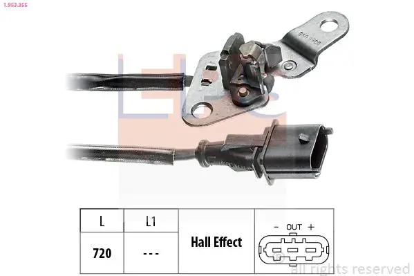 Handler.Part Sensor, camshaft position EPS 1953355 1