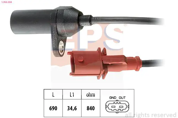 Handler.Part Pulse sensor, flywheel EPS 1953356 1