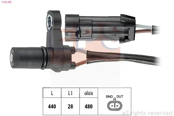 Handler.Part Sensor, camshaft position EPS 1953497 1