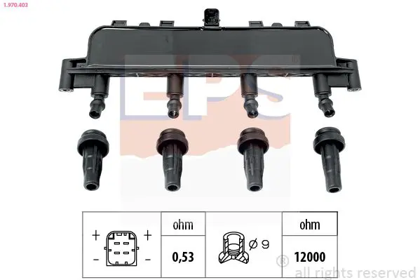 Handler.Part Ignition coil EPS 1970403 1