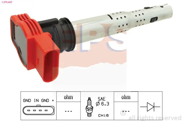 Handler.Part Ignition coil EPS 1970427 1