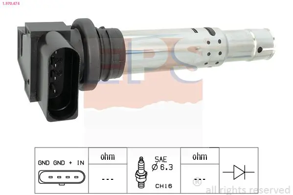 Handler.Part Ignition coil EPS 1970474 1