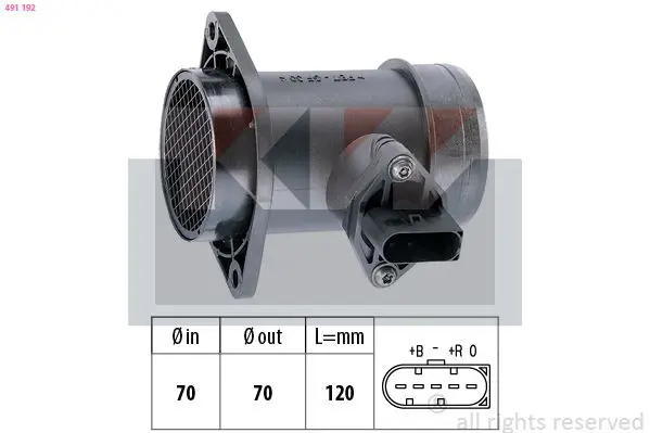 Handler.Part Air mass sensor KW 491192 1