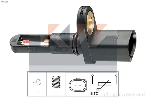 Handler.Part Sender unit, intake air temperature KW 494006 1